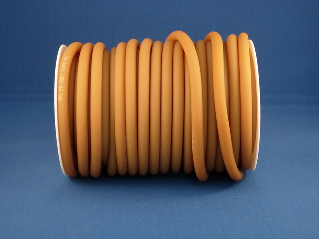 Natural Rubber Tubing (Amber) - 3/16 x 1/16 wall