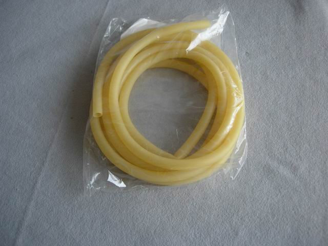 Amber Latex Tubing - 1/8'' x 3/16'' wall thickness, 12 ft. long.