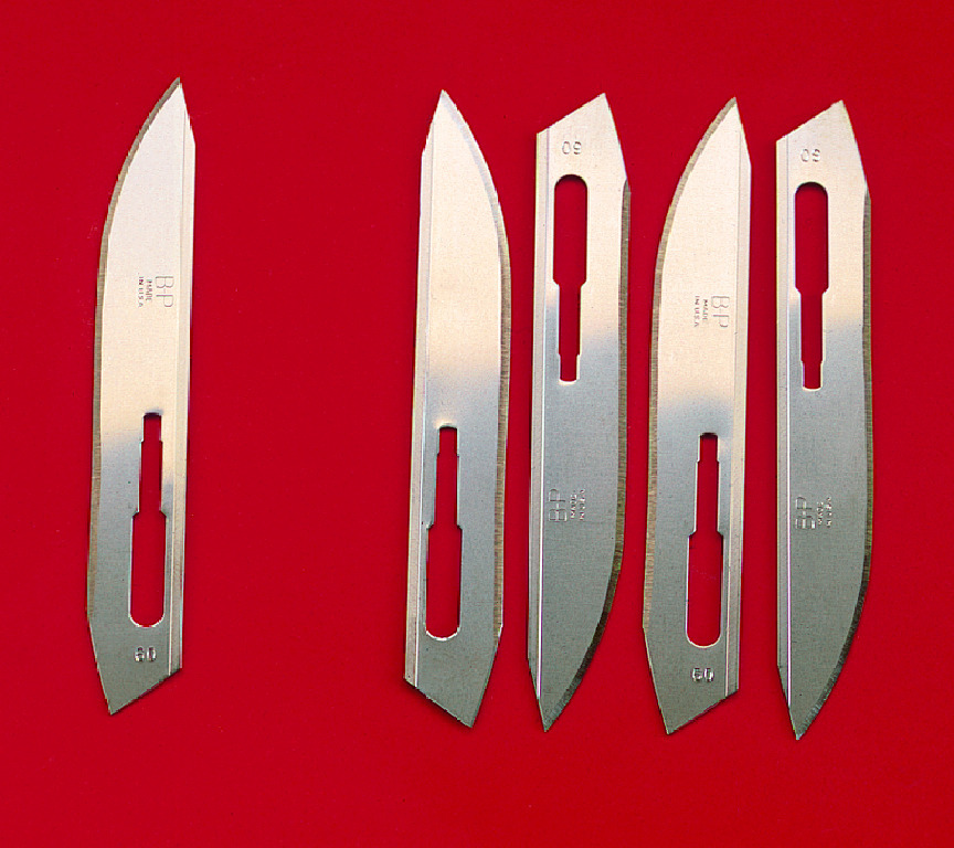 Scalpel blade # 60, non-sterile