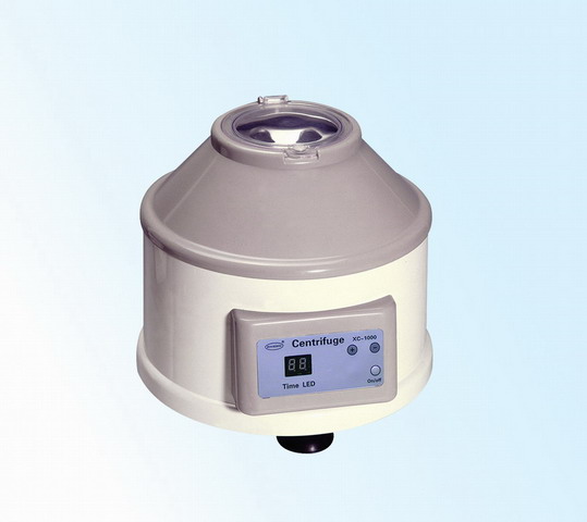 Centrifuge with timer