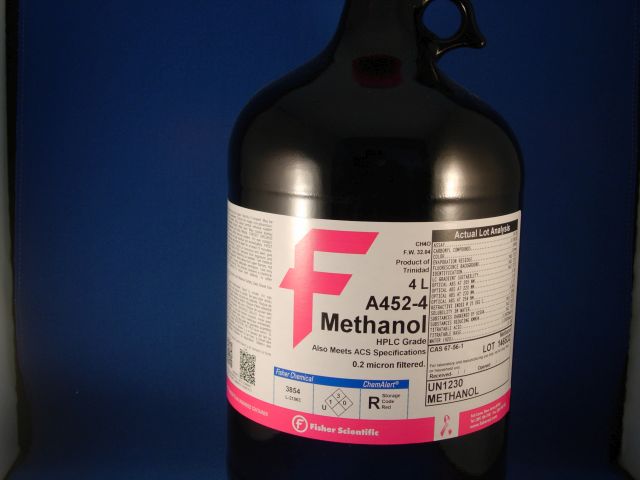 Methanol, HPLC Grade, 4L