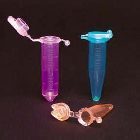 Locking-Lid Microcentrifuge Tubes, 2.0mL Violet