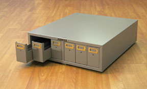 Micro Slide Storage Cabinets and Bases, Green