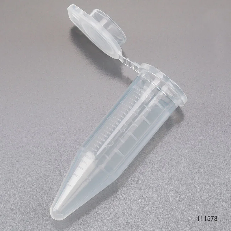 5 mL Centrifuge Tubes with Snap Caps, Sterile, Natural Color