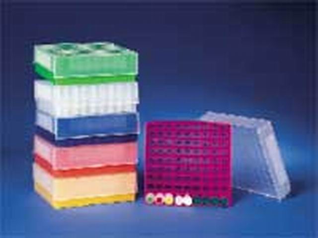 81-Well Cryogenic Storage Rack, blue