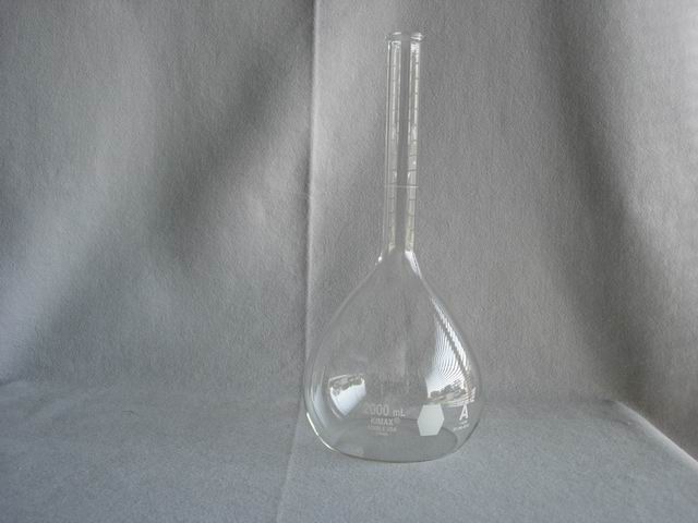 KIMAX Brand Volumetric Flasks, Snap Cap - 2000 mL