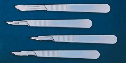 Scalpel, disposable single use #10 blade