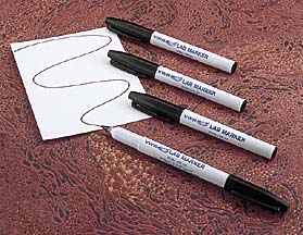 Lab Markers - Fine Tip, Black