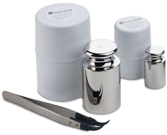 Tweezers for handling calibration weights