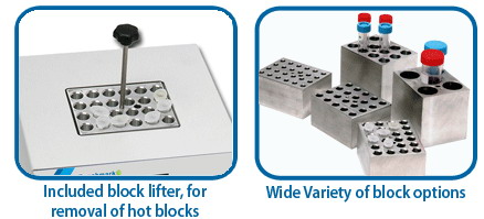 Digital Dry Bath Block, 12 x 15ml Centrifuge Tubes (block height: 3.25 in.)