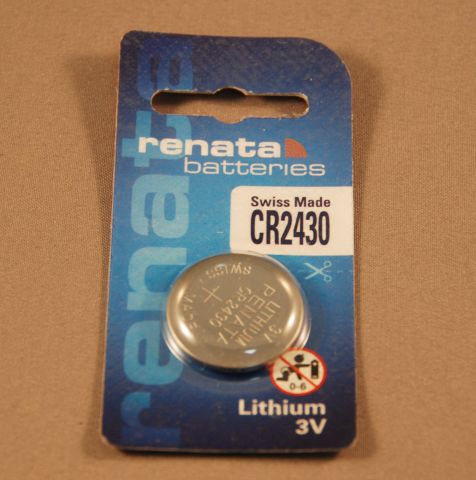 Battery, 3V Lithium, size 2430