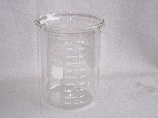 Griffin Graduated Beaker, Pyrex 2L