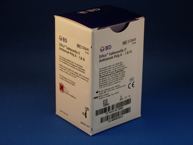 BD Diagnostic Systems Salmonella and Shigella Typing Antisera, Poly A, 3ML