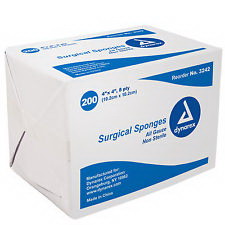 Gauze, Surgical (8 ply) Sponge 4''x4''