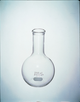 PYREX* Flat-Bottom Boiling Flasks, Long Neck, Corning*